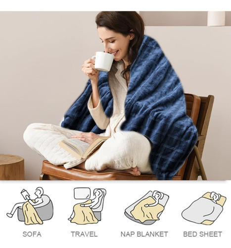 Manta Gruesa Para Invierno En Forma De X, Manta Doble De Fra