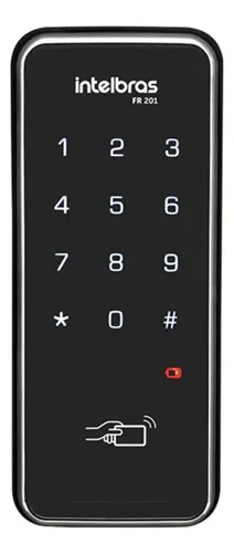 Fechadura Digital de Sobrepor Fr201 Preto Intelbras