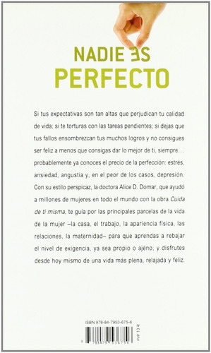 Nadie Es Perfecto, De Alice De, Domar. Editorial Urano En Español
