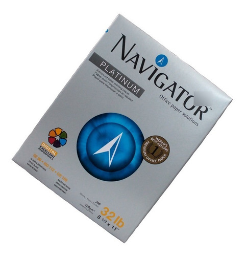 Papel Opalina Delgada 120g Navigator T/carta 250 Hojas Color Blanco