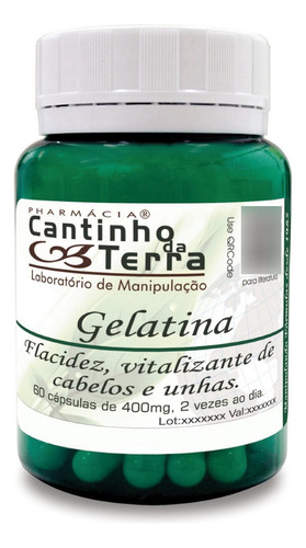 Kit Capsula Gelatina 400mg - 2 Potes