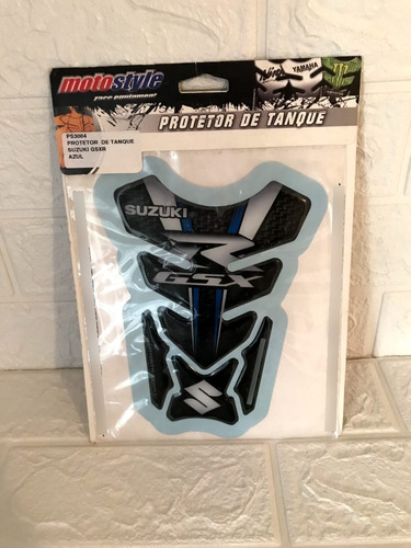 Protector Tanque Suzuki Gsxr Carbono Azul #02