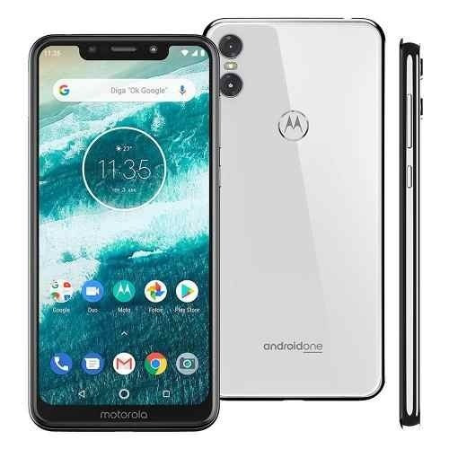 Smartphone Motorola One Xt1941 64gb Branco Pelicula+capa