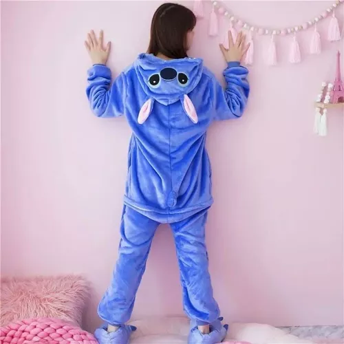 Pijama Enterito Disfraz Stitch Para Niños Y Adultos