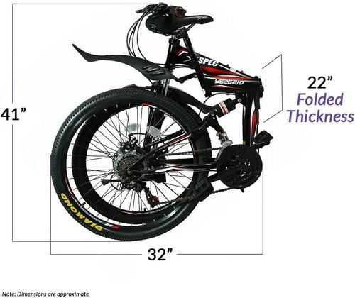 Bicicleta De Montaña De 26p 21v Color Negro Marca Xspec