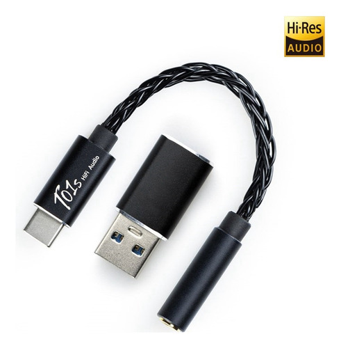 Amplificador De Auriculares Dac Audio Hifi T01s Usb -c A Con