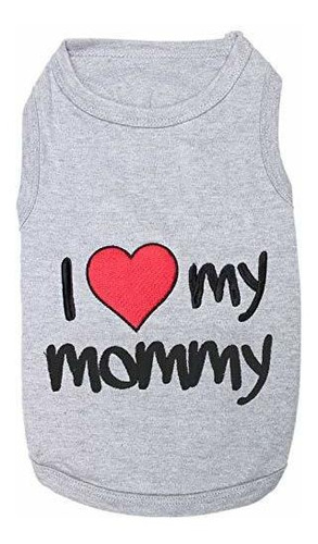 Parisian Pet Dog Cat Ropa Camisetas Mommy's Boy, Daddy's Gir