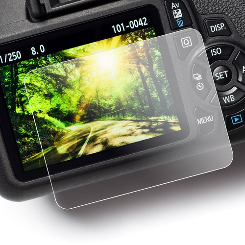 Carcasa Silicon Easycover Negro Canon 77d + Mica Lcd