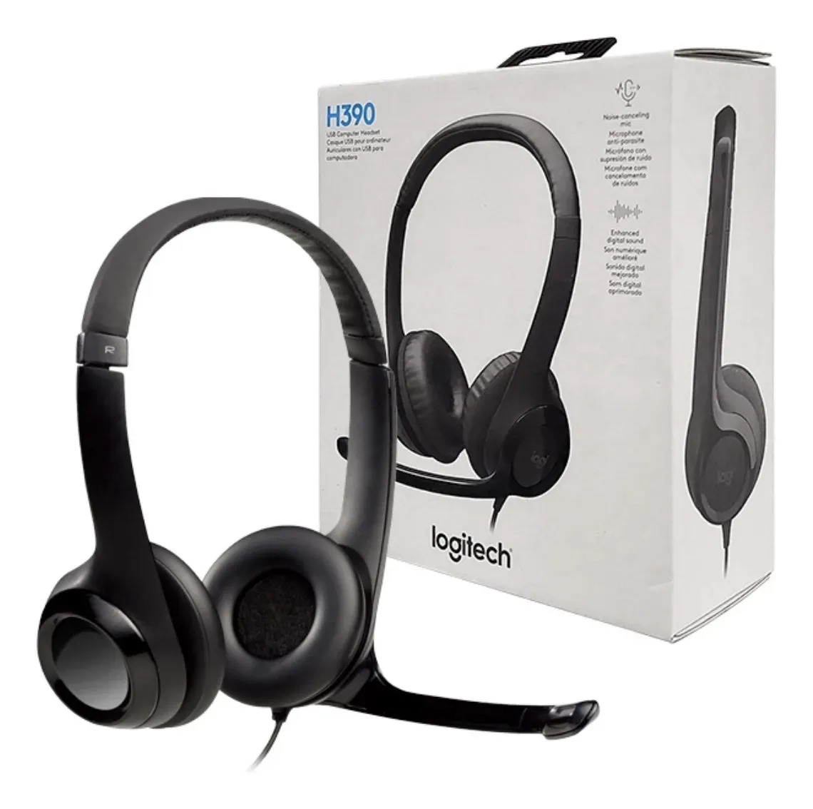 Auriculares Logitech H390 Con Micrófono Usb