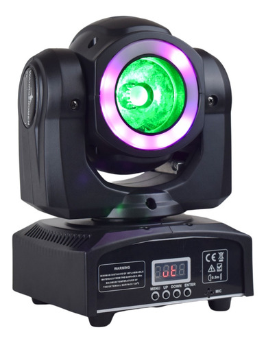 Cabeza Movil Led Robotica Luz Dj Beam Dmx Aro Led Rgbw