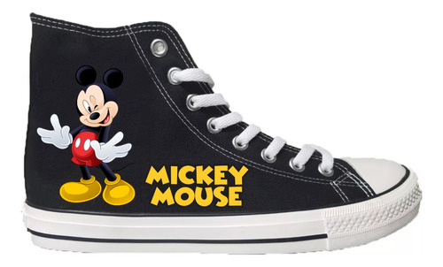 Zapatillas Con Caña Mickey Mouse Regalo Navidad - Cumpleaños