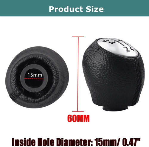 Pomo Palanca 6 Velocidades Cuero Renault Megane Clio Laguna
