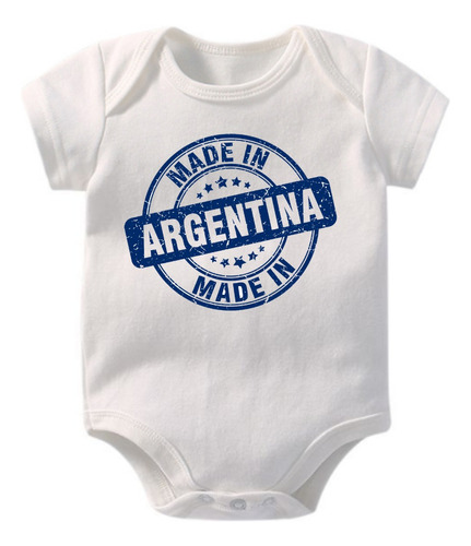 Body Bebe Made In Argentina, Sublimado, Personalizado.
