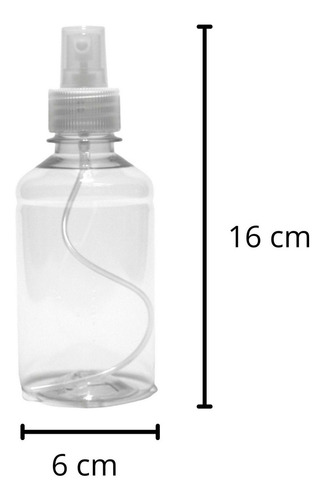 6 Frasco Spray Borrifador T Transp 250ml Alcool Aromatizante