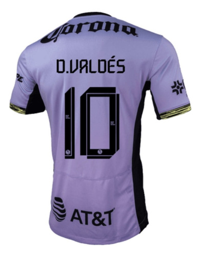 Jersey Tercera Playera Diego Valdés 10 Morada Lila 2023/2024