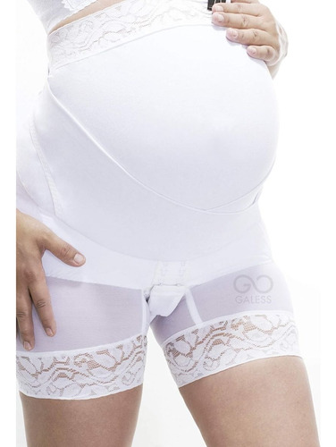 Faja De Maternidad De Algodón Blanca Chica Galess