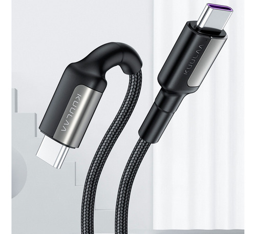 Cable Tipo C A Usb-c Carga Rápida 65w Largo 2 Metros Kuulaa.