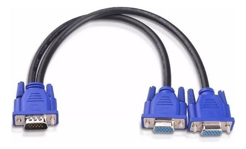 Cabo Divisor Em Y 1 Vga macho Para 2 Vga (femea)