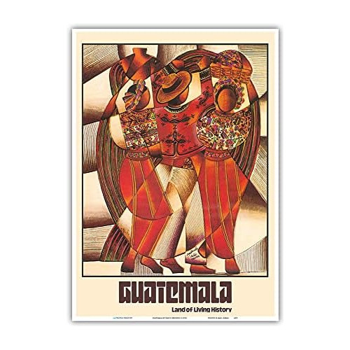 Guatemala - Guatemaltecos Bailarines - Tapiz Tradiciona...