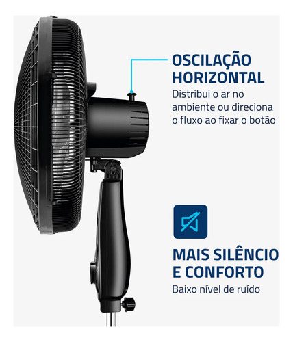 Ventilador de Coluna 40cm Super Power VSP40C 6 Pás 3 Velocidades Mondial