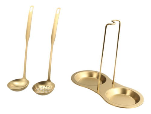 Estante Para Cucharas Con Pedestal, Soporte Doble Para Oro