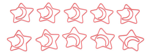 Clips De Papel Con Forma De Estrella, 100 Unidades, Antidesl