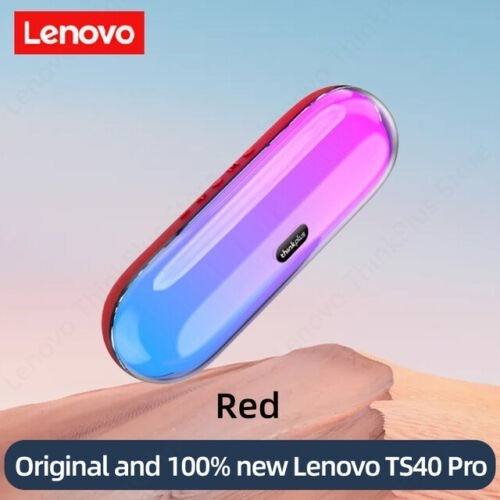 Lenovo Ts40 Pro Bluetooth Audio Portable 3d Speaker Color Rojo
