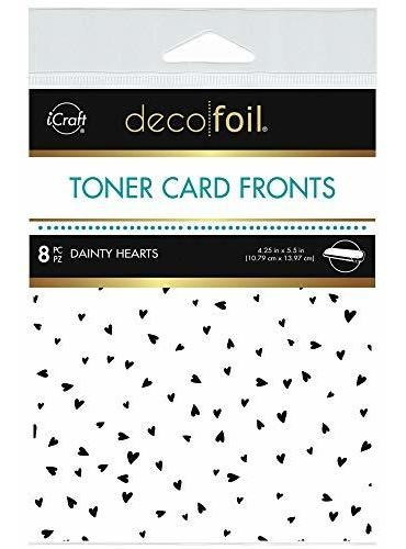 Papel Decorativo - Icraft Deco Foil White Toner Card Fronts,