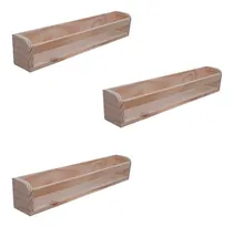Comprar 3 Repisa Estantes Biblioteca Especiero Madera Pino Deco 