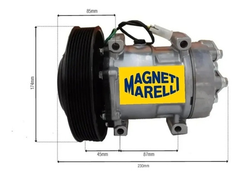 Compressor Ar Cond Volvo 7h15 24v Polia 176mm 8pk  