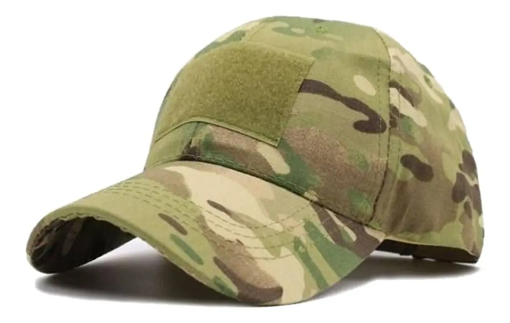 Boné Tático Airsoft Militar Rip Stop Cores Cor Multicam Padrão Tamanho Único