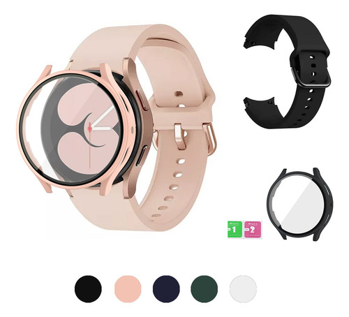 Correa Silicona Y Funda Para Samsung Galaxy Watch 4 / 5 / 6