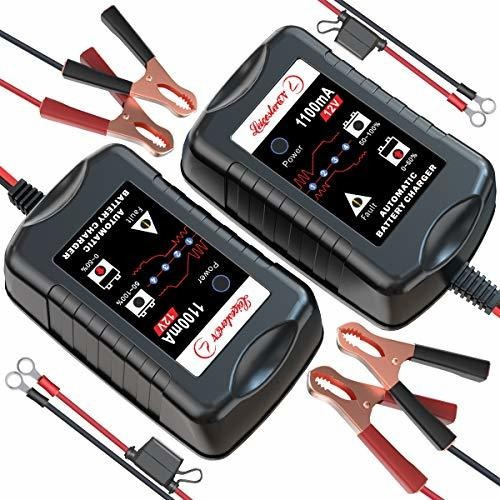 Paquete De 2 Baterías De 12 V, Cargador Lento, Cargador Flot