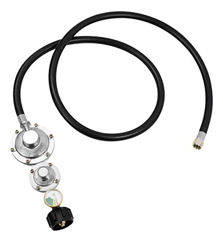 5ft 2 Stage Propane Regulator With Hose And Gauge, Qcc1...