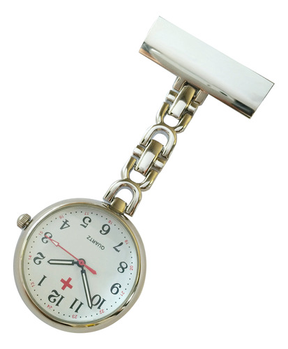 Jas Enfermeras Pin-on Reloj De Solapa Metal D Enlazado - Pla