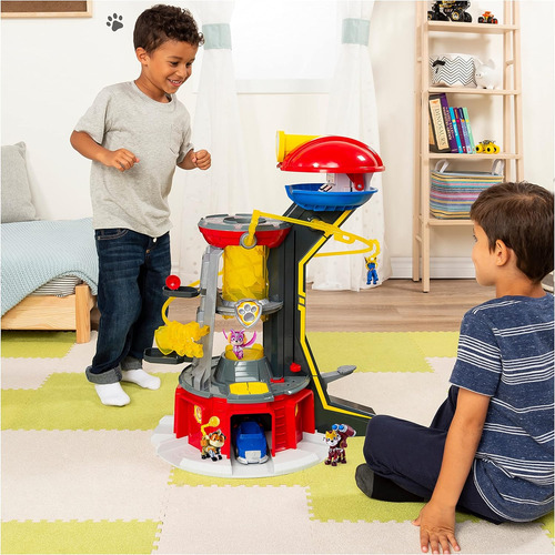 Paw Patrol, Mighty Lookout Tower Con 4 Figuras De Acción De