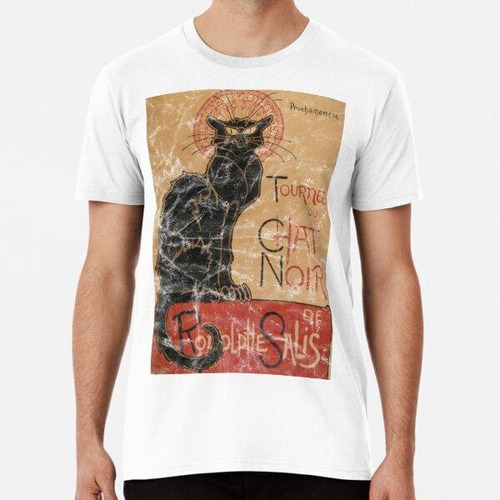 Remera  La Tournée Du Chat Noir Icónico Estilo Art Nouveau A