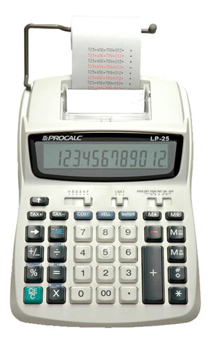 Calculadora De Mesa Com Bobina 12 Dígitos Lp25
