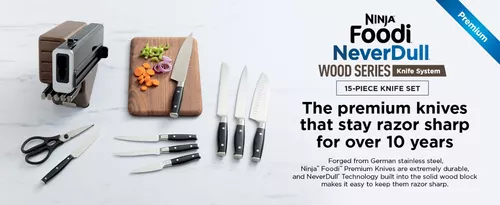 Set de cuchillos de acero inoxidable NeverDull - Ninja Premium