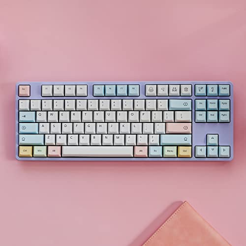 Cuxiu Chalk Pbt Keycaps 136 Keycaps Sub Keycap Set For Cherr