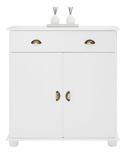 Cômoda Organizadora Madeira 02 Portas E 01 Gaveta Colmar