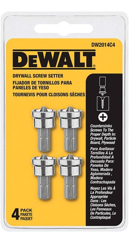 Punta Para Atornillar Ph2 + Copa Para Yeso Dewalt Dw2014c-4