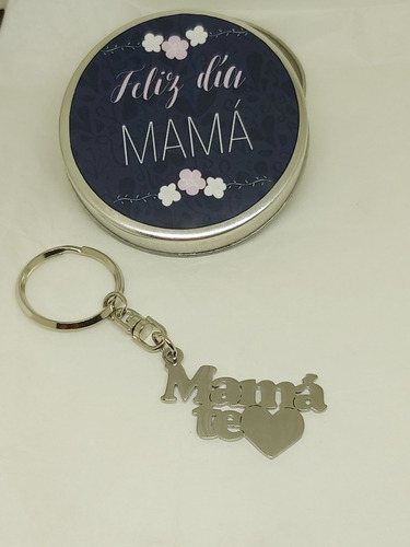 Llavero Mama Te Amo Día De La Madre Acero Quirurgico