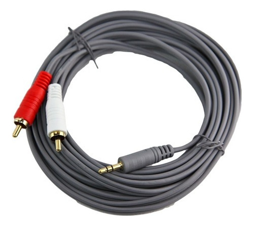 Cable Audio 5m Mini Plug 3.5 A 2 Rca Lujoso Oro - Lta072