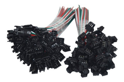 Imagem 4 de 6 de 30 Pares Conector Engate 3 Pinos Macho/femea Ws2811 Ws2812