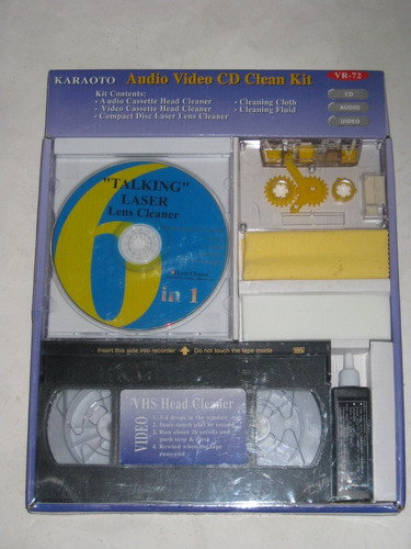 Promoción Kit De Limpiador Es De Cassette Cd Vhs