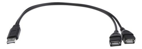 Cable Dual Usb De Carga Y Transferencia De Datos Con 2 Conec