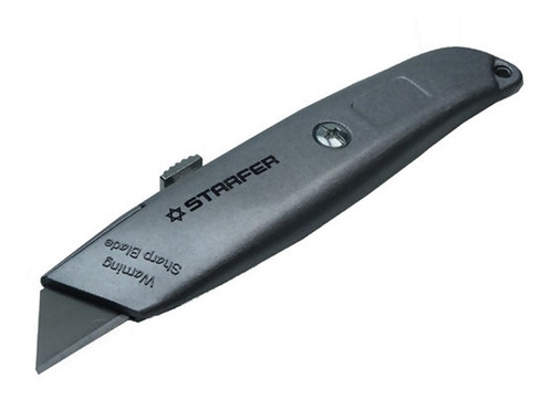 Estilete De Segurança Alumínio Trapeizodal 61x19mm Starfer