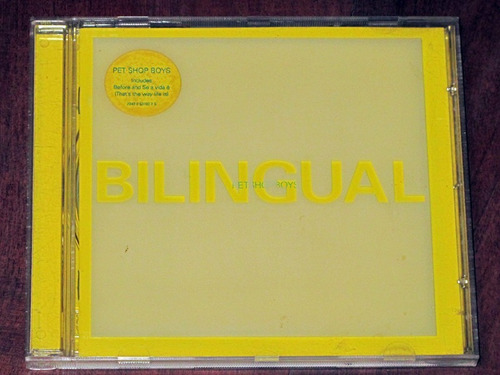 Pet Shop Boys Bilingual 1996 Cd Importado