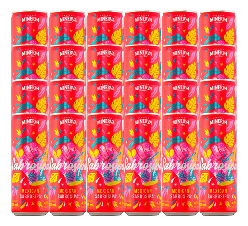 Pack De 24 Cerveza Minerva Sabrosipa 355 Ml